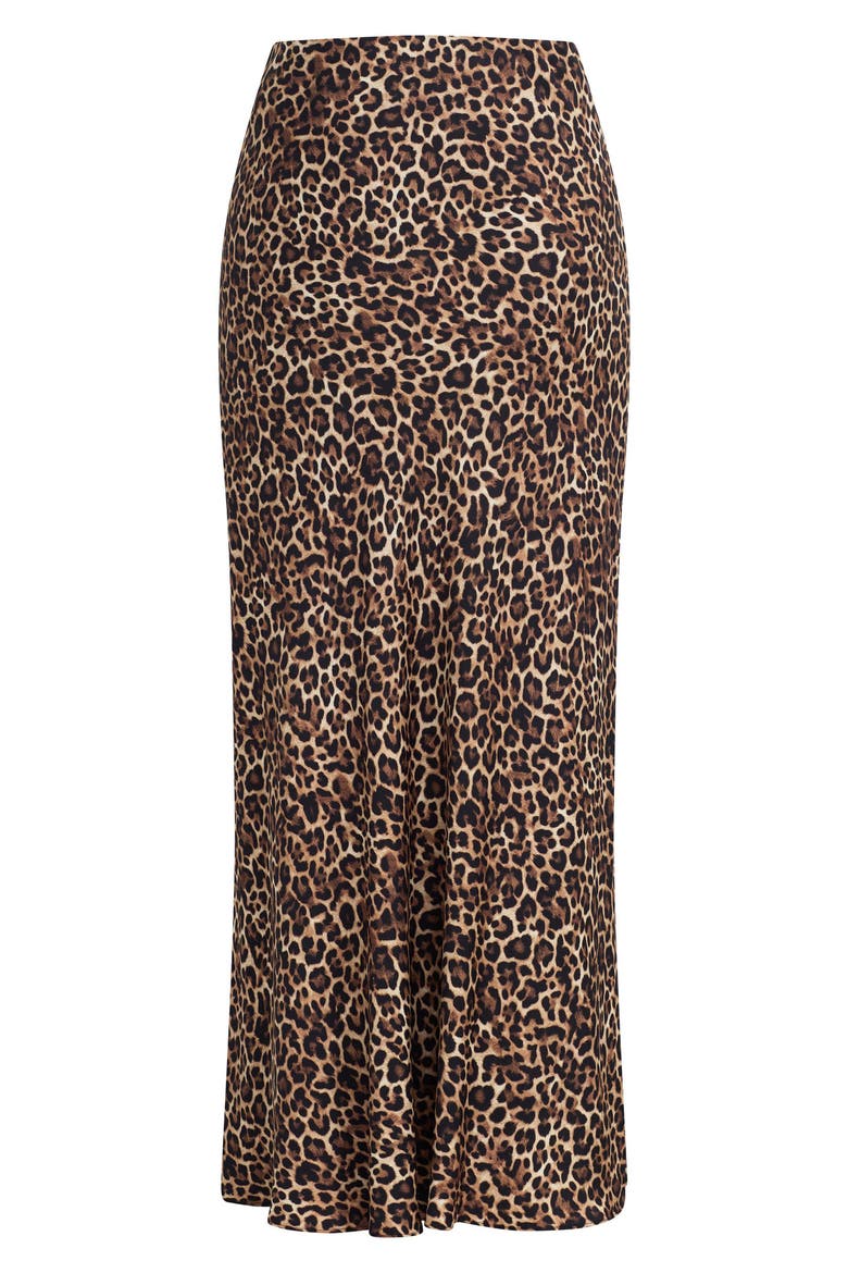 The Favorite Leopard Print Midi Skirt, Alternate, color, LEOPARD