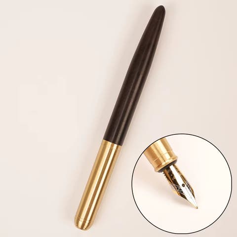 The Hemmingway | Handmade Wood and Brass Fountain Pen