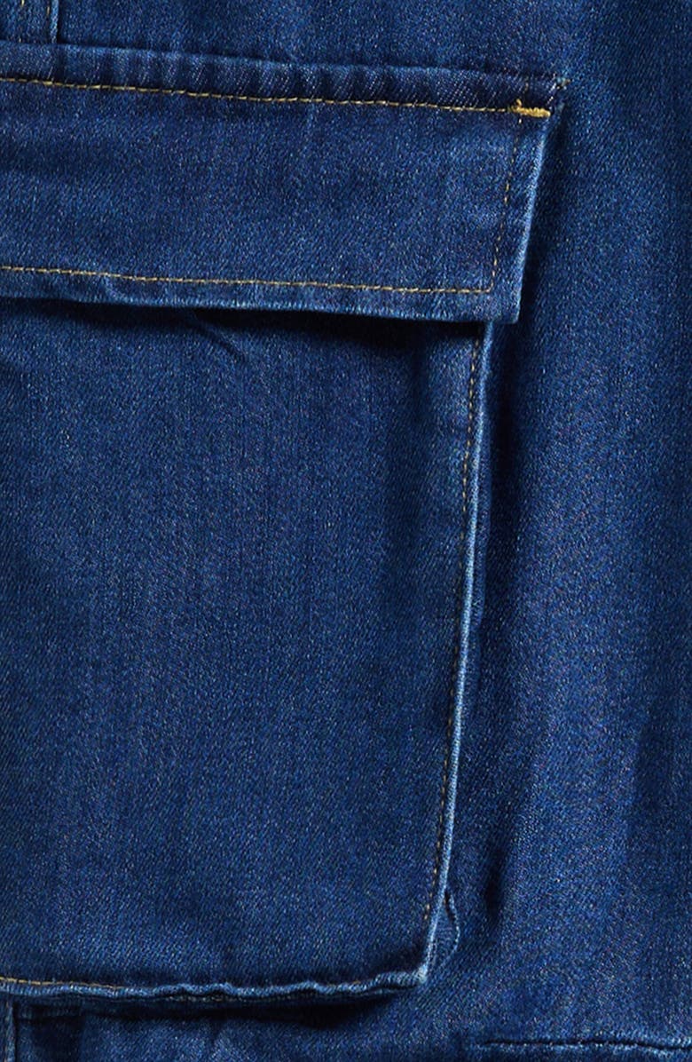 Tractr Kids' Wide Leg Cargo Jeans, Alternate, color, 