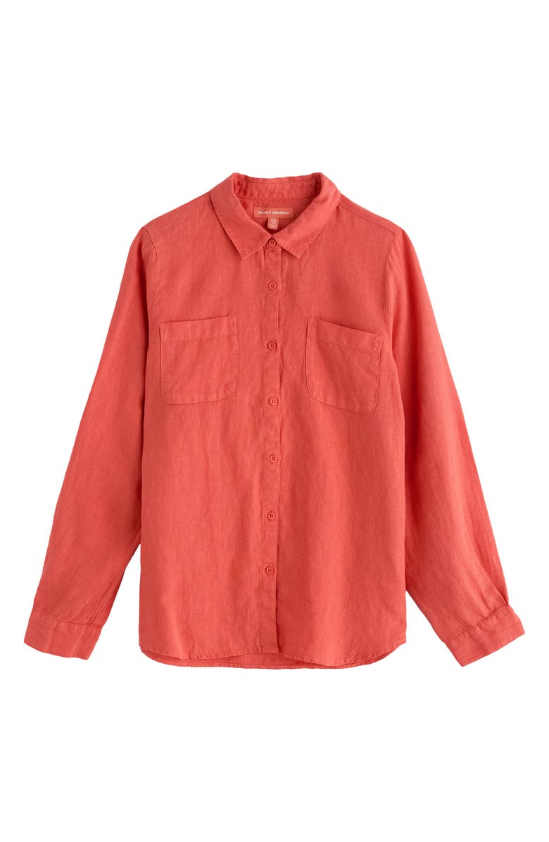 Seasalt Cornwall Hazel Branch Linen Button-Up Shirt, Alternate, color, 