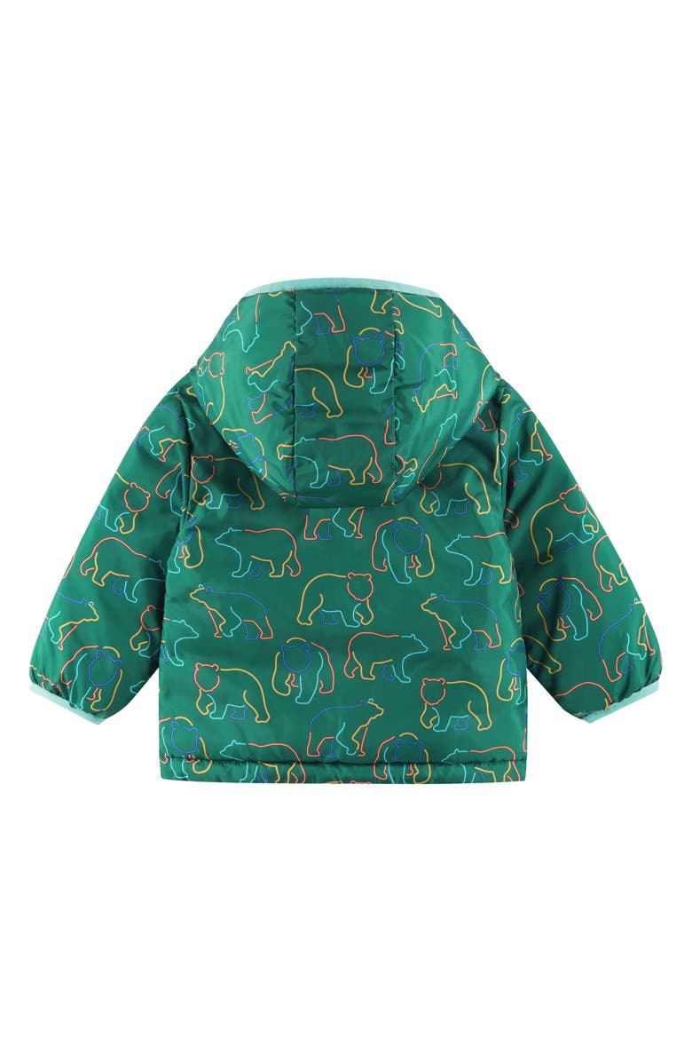 Andy & Evan Reversible Hooded Puffer Jacket, Alternate, color, Green