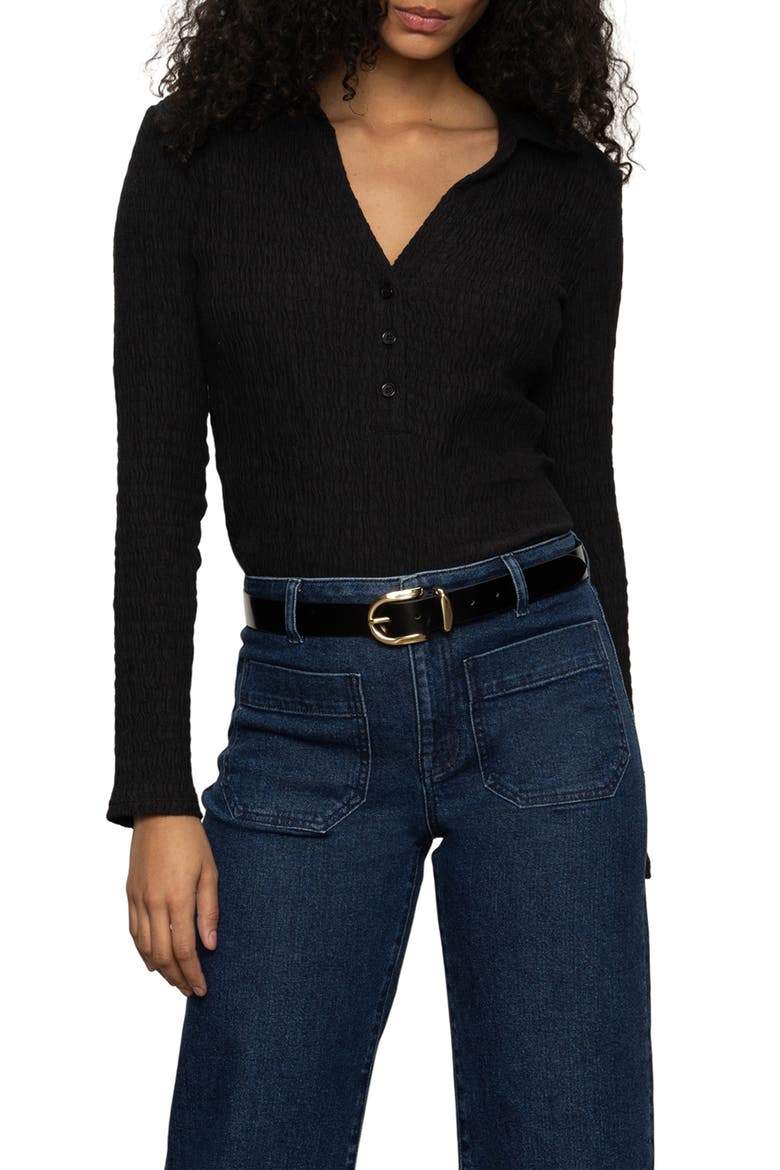 Texture Top, Alternate, color, BLACK