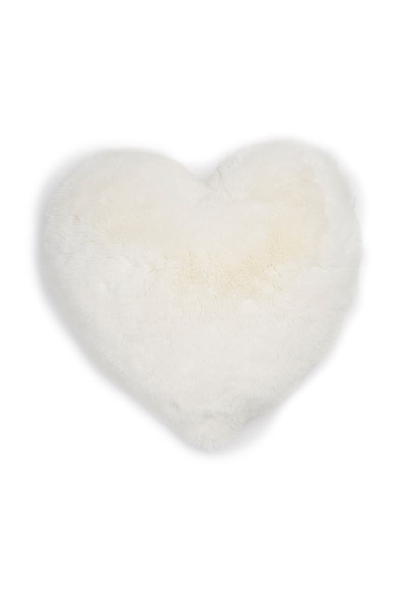 'Cuddle Up' Heart Accent Pillow, Main, color, IVORY