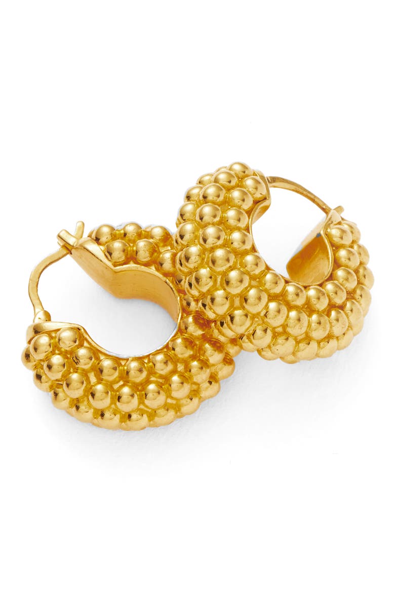 Bayu Hoop Earrings, Alternate, color, GOLD
