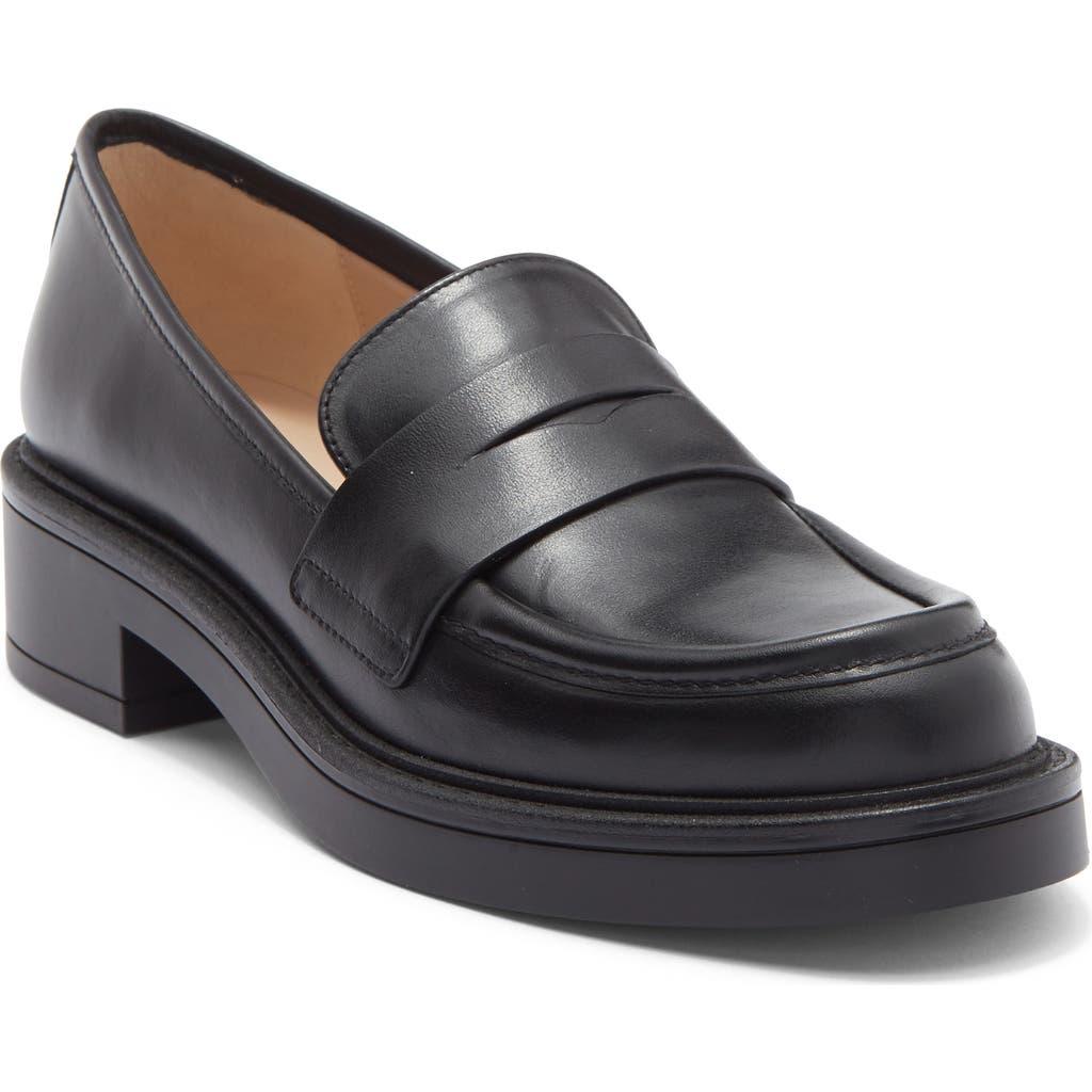 Stuart Weitzman Louise Loafer In Black