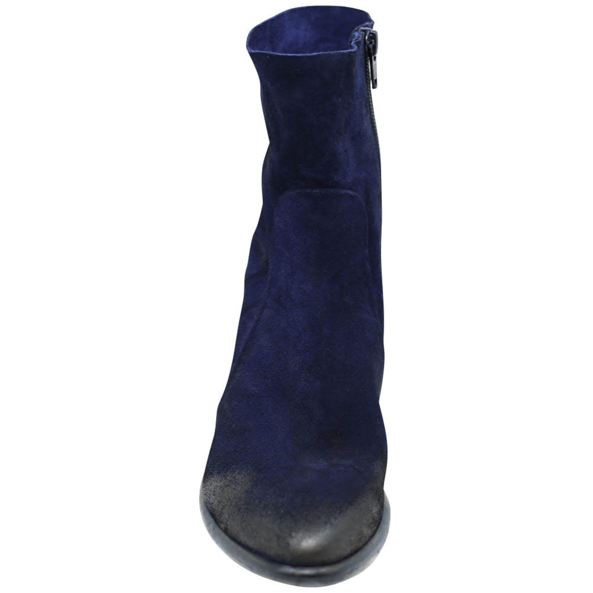 Distressed Ankle Boot, Alternate, color, NAVY