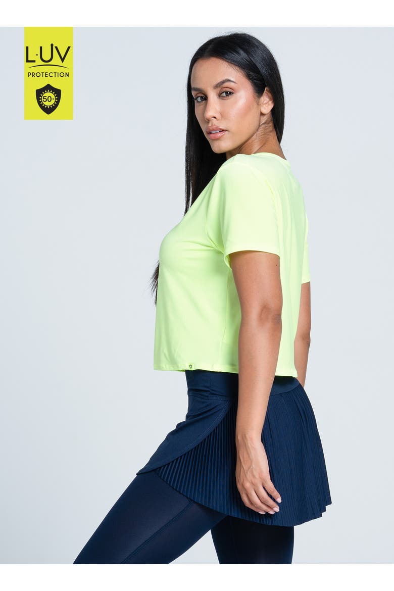 Power Box Tee, Alternate, color, Lemon Frost
