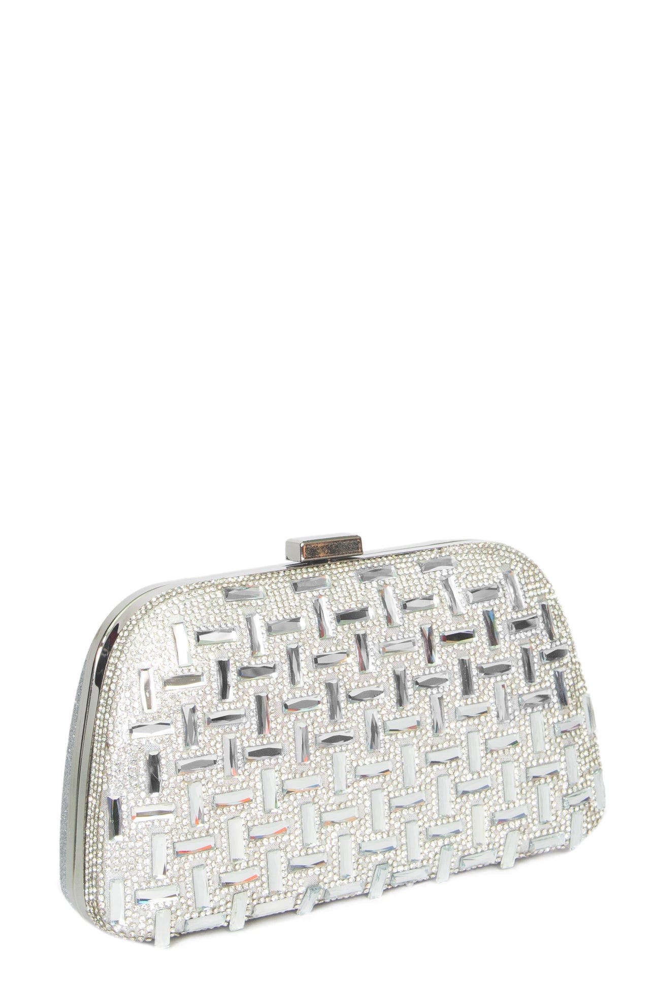 Zippy Clutch, Alternate, color, SILVER