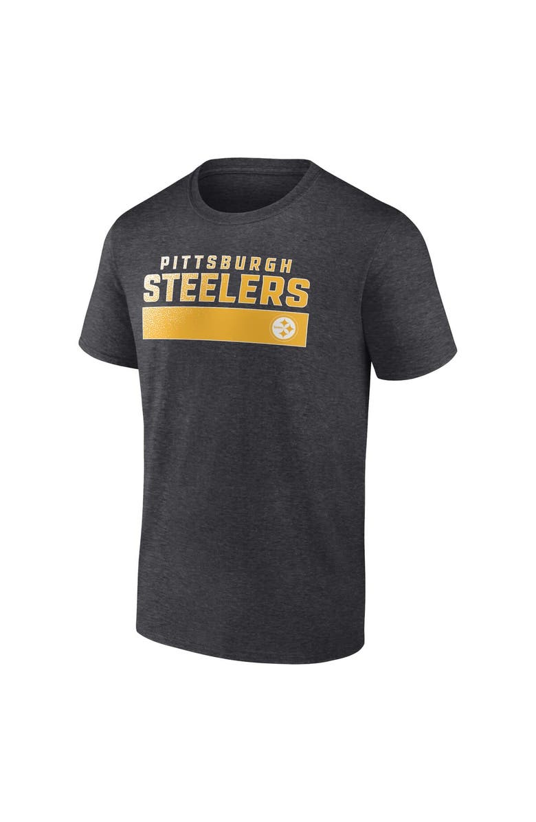 FANATICS Men's Fanatics Branded Charcoal Pittsburgh Steelers T-Shirt, Alternate, color, Charcoal