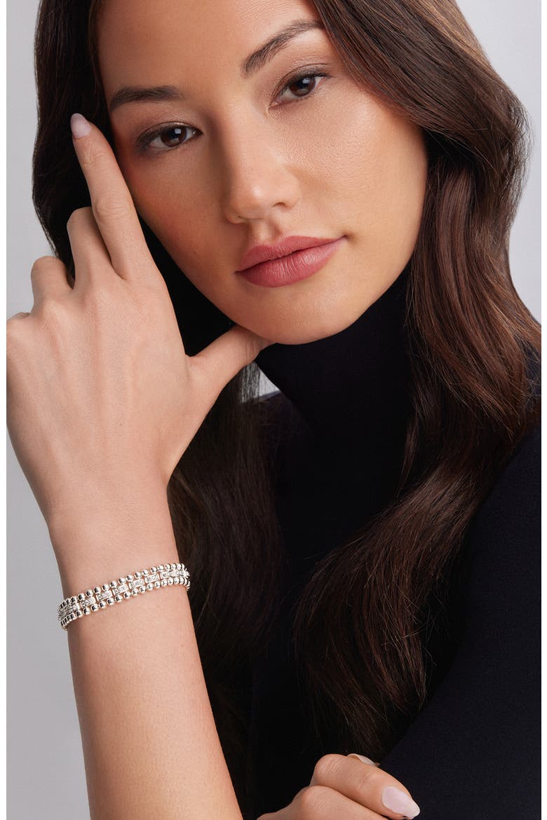 Caviar Spark Pavé Diamond Bracelet, Alternate, color, SILVER/DIAMOND