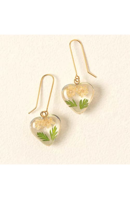 Belart Birth Month Flower Heart Earrings In Purple