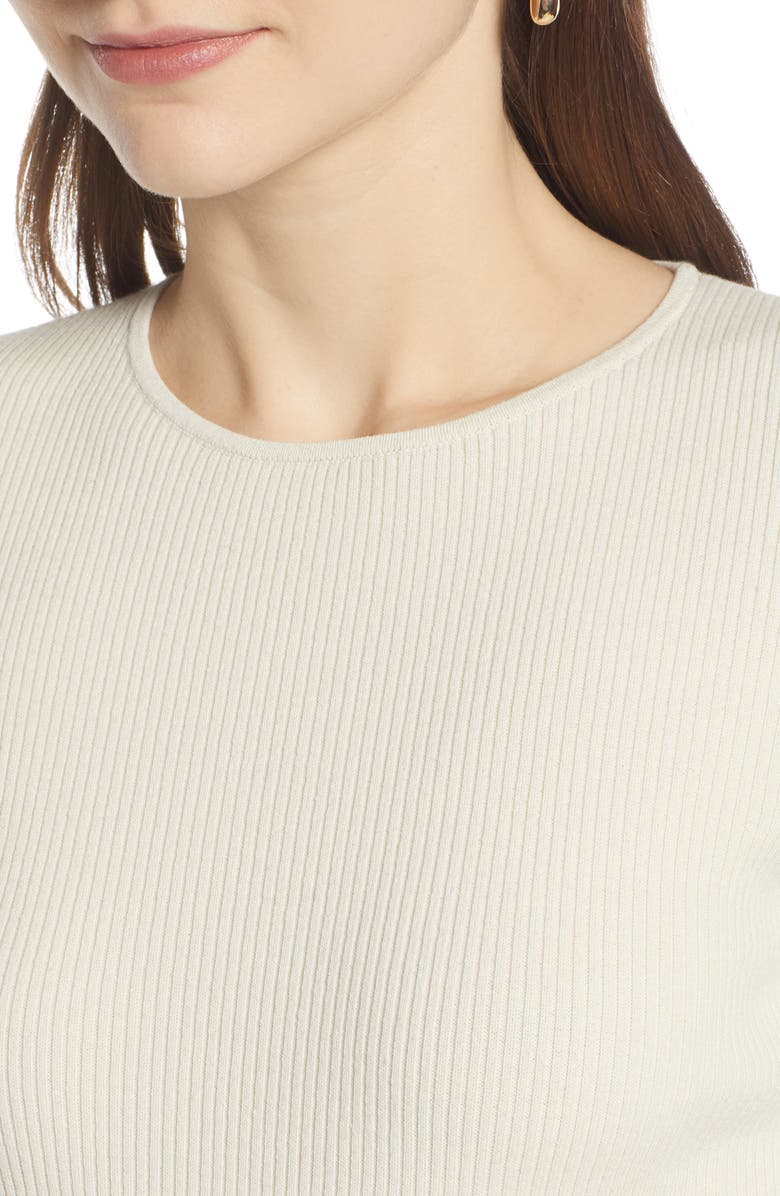 Something Navy Rib Knit Sweater, Alternate, color,