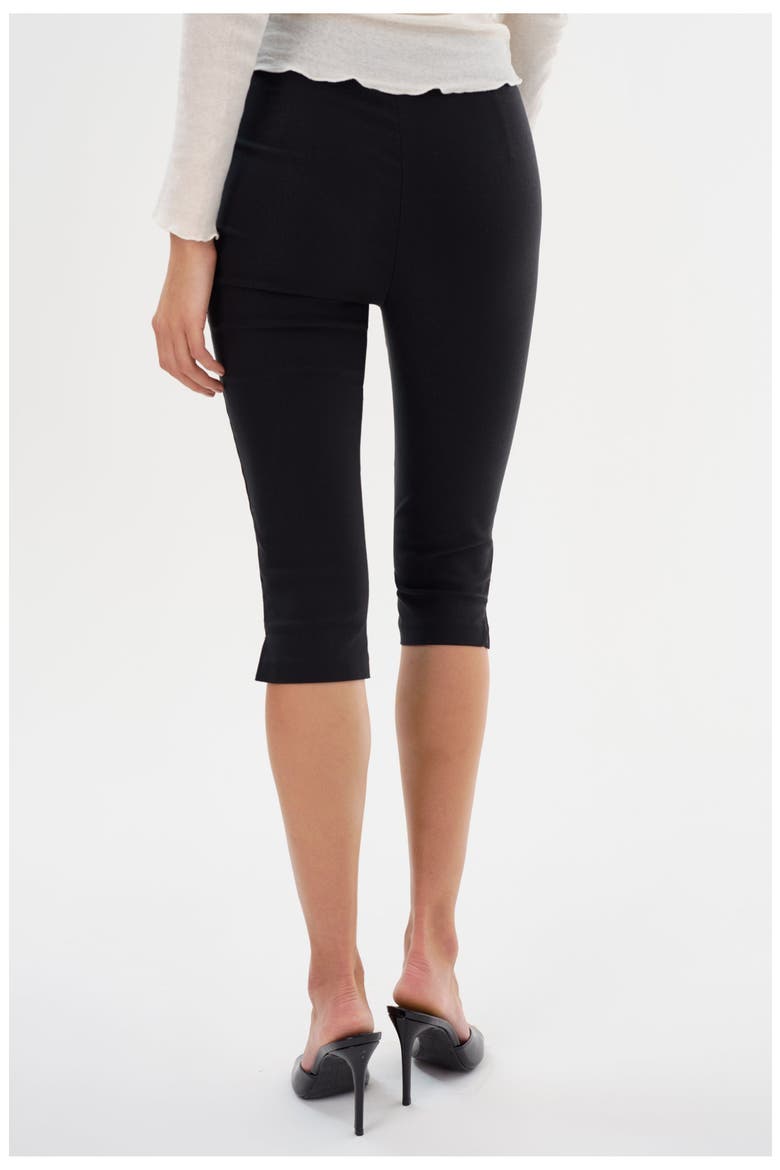Celine | Stretch Twill Capri, Alternate, color, Black