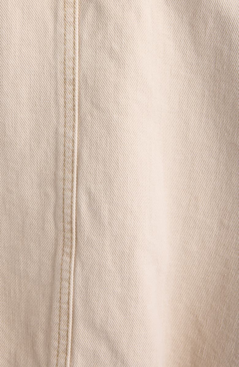 Isabel Marant Biane Faux Shearling Lined Denim Hooded Jacket, Alternate, color,