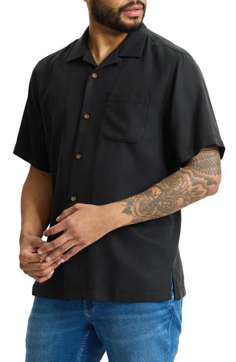 Sailor's Swirl Silk Camp Shirt (Big & Tall)