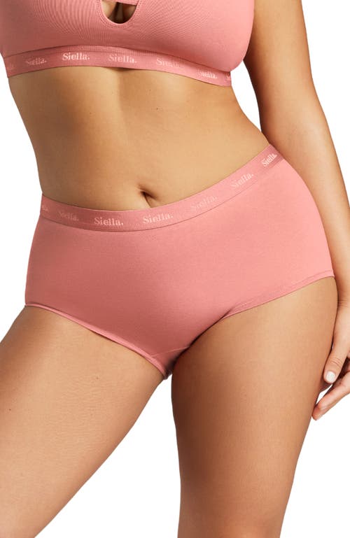 Siella Organic Cotton Boy Short In Terracotta