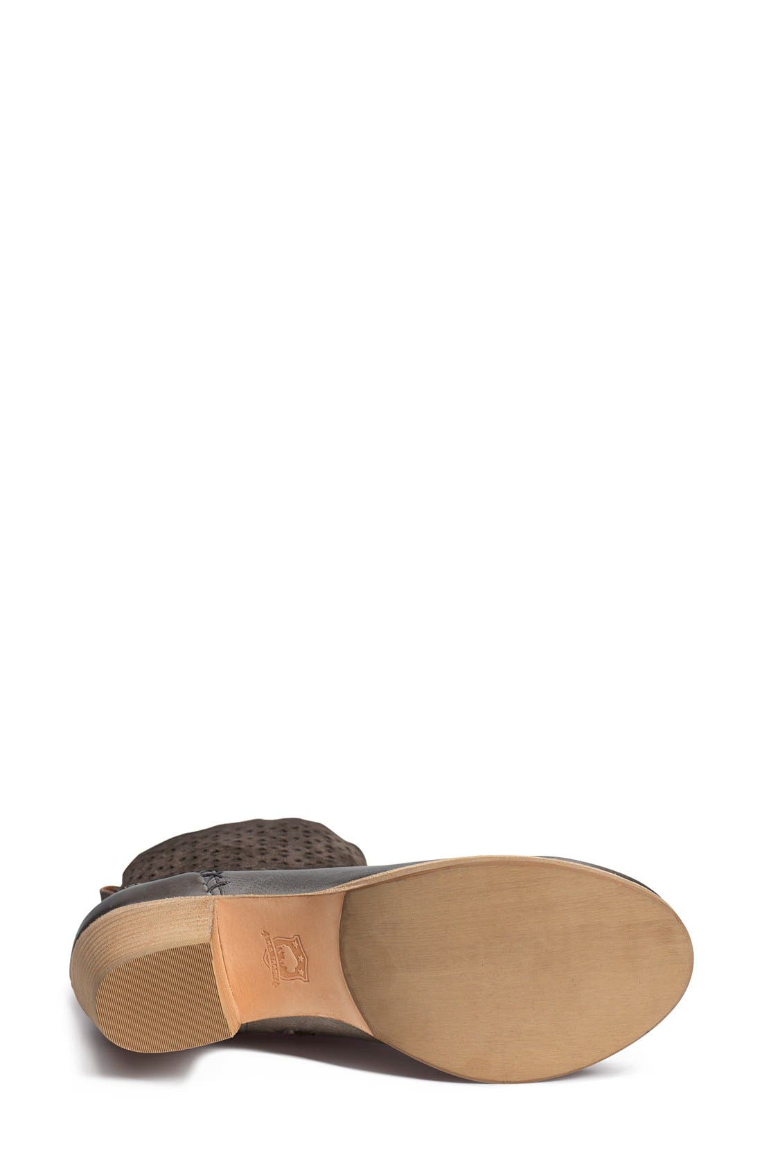'Paige' Cutout Shaft Bootie, Alternate, color, CHARCOAL