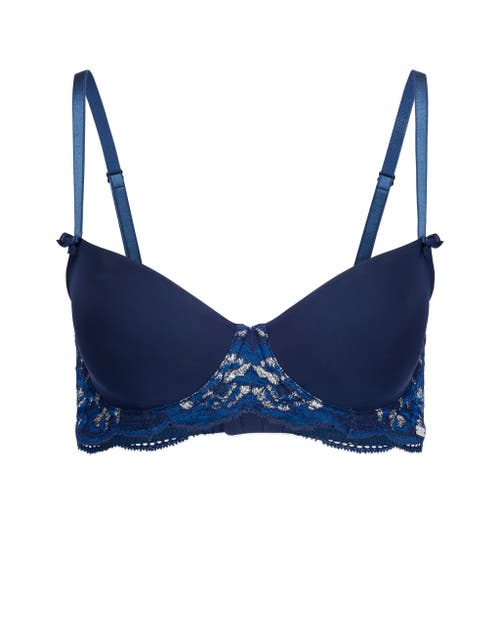 Adore Me Missy Unlined Demi Bra In Blue