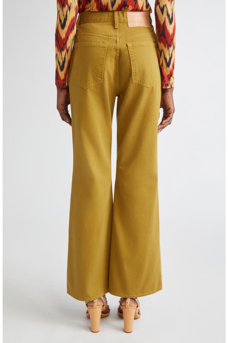 The Lou Button Fly Flare Jeans, Alternate, color, ARGAN
