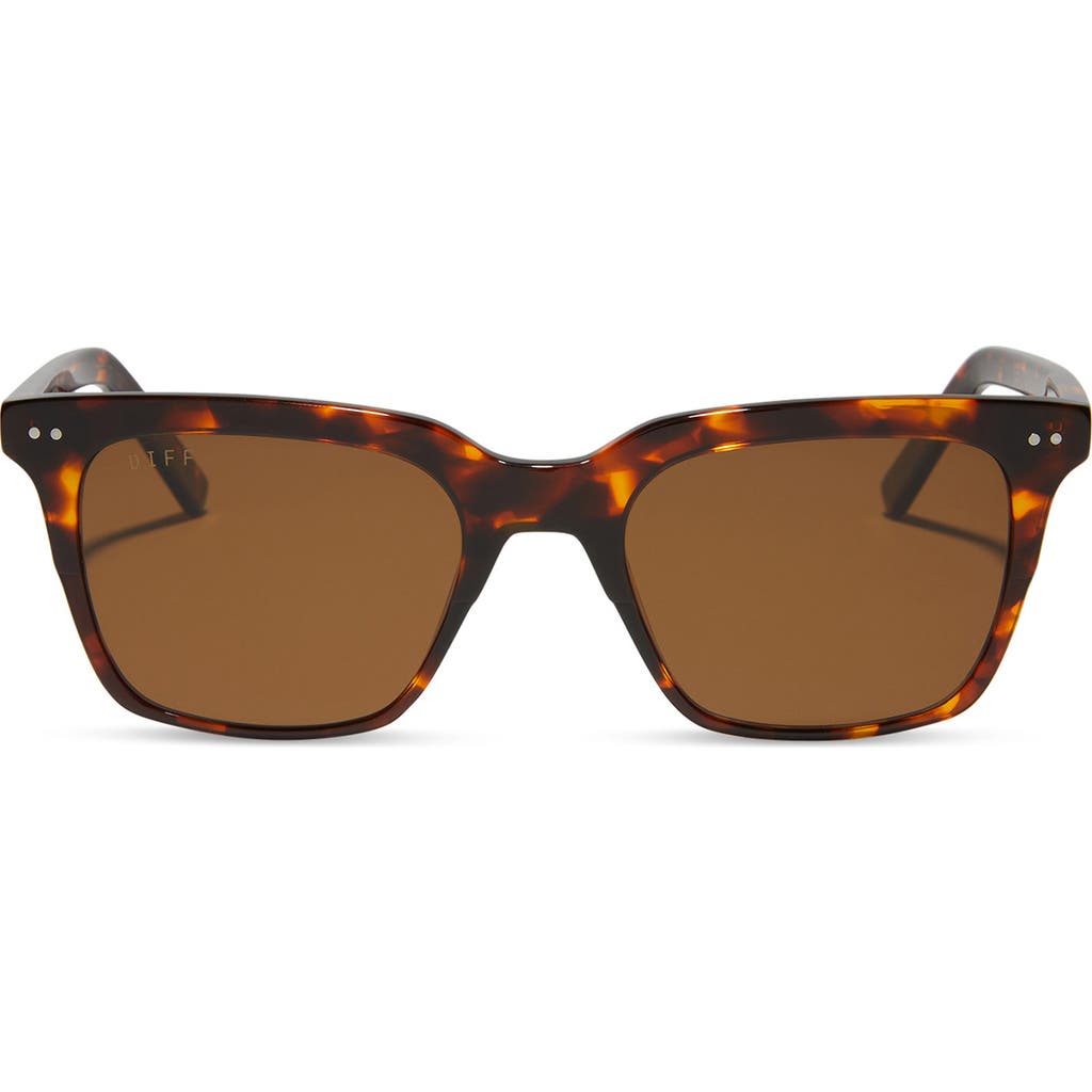 Diff 52mm Billie Rich Square Polarized Sunglasses
