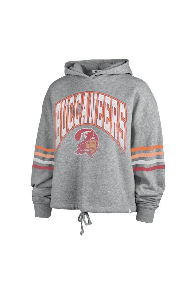 Women's '47 Heather Gray Tampa Bay Buccaneers Upland Bennett Pullover Hoodie, Alternate, color, Gray