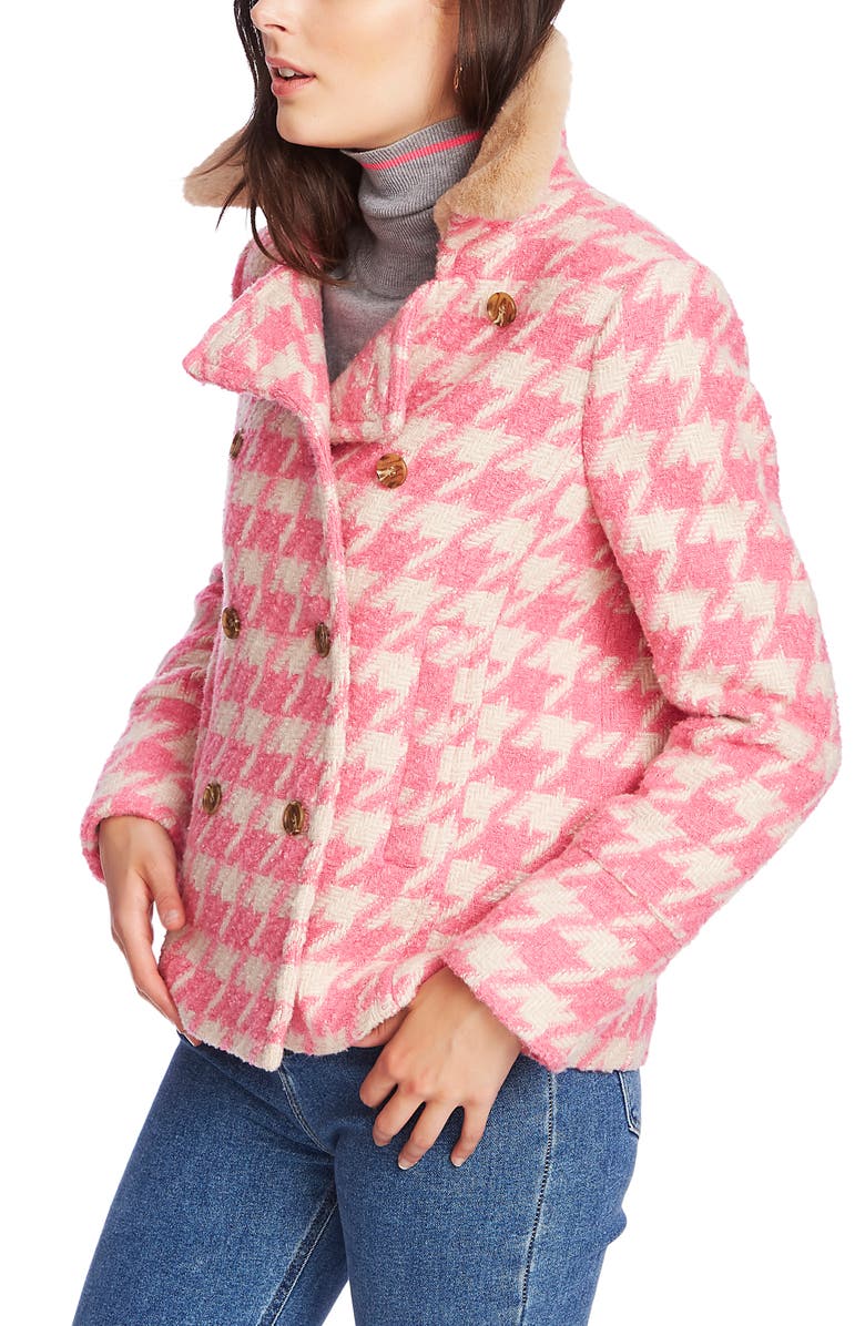 Court & Rowe Houndstooth Peacoat, Alternate, color, 