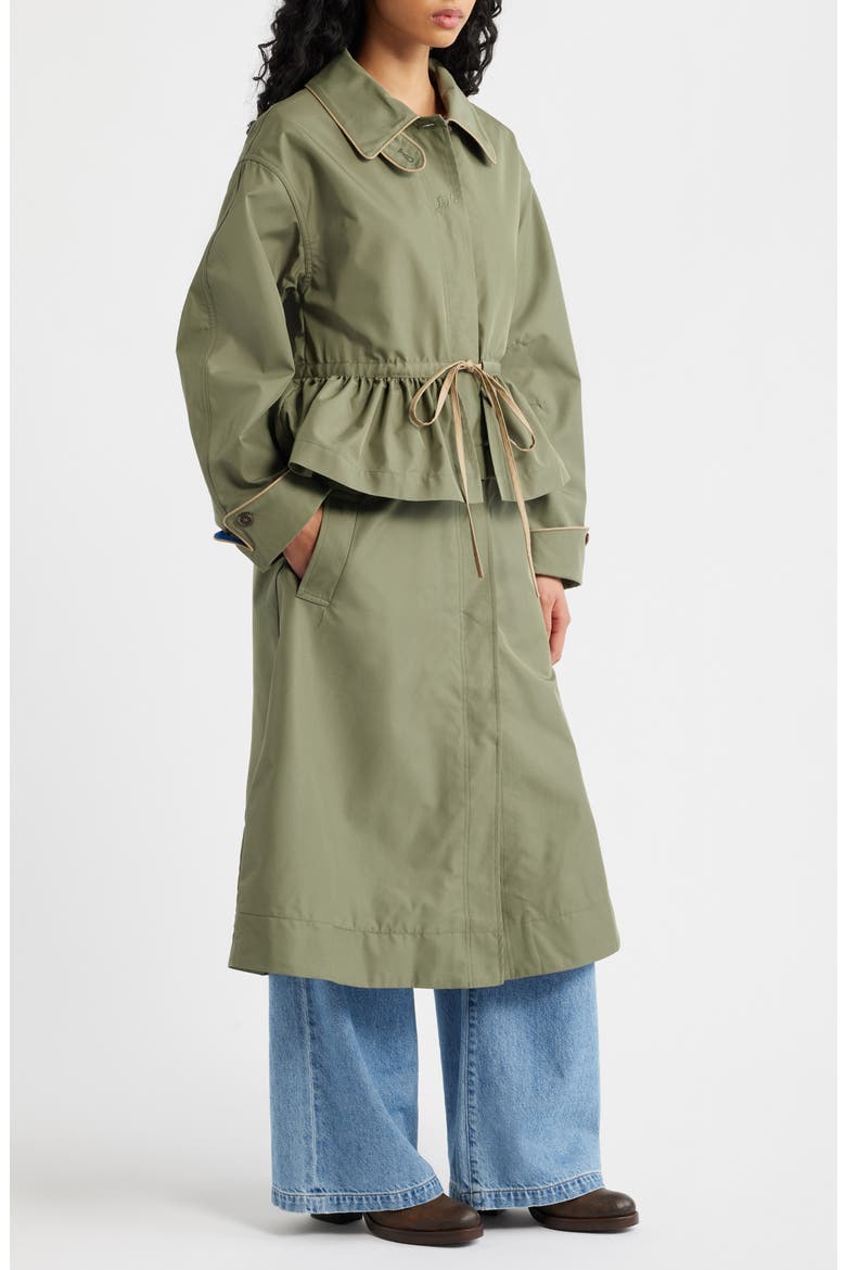 Myrtle Water Repellent Convertible Trench Coat, Alternate, color, SAGE
