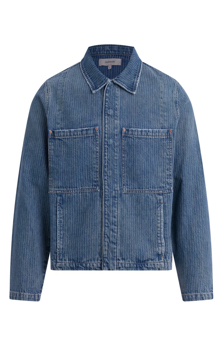 Hudson Jeans Denim Work Jacket, Alternate, color, Rail