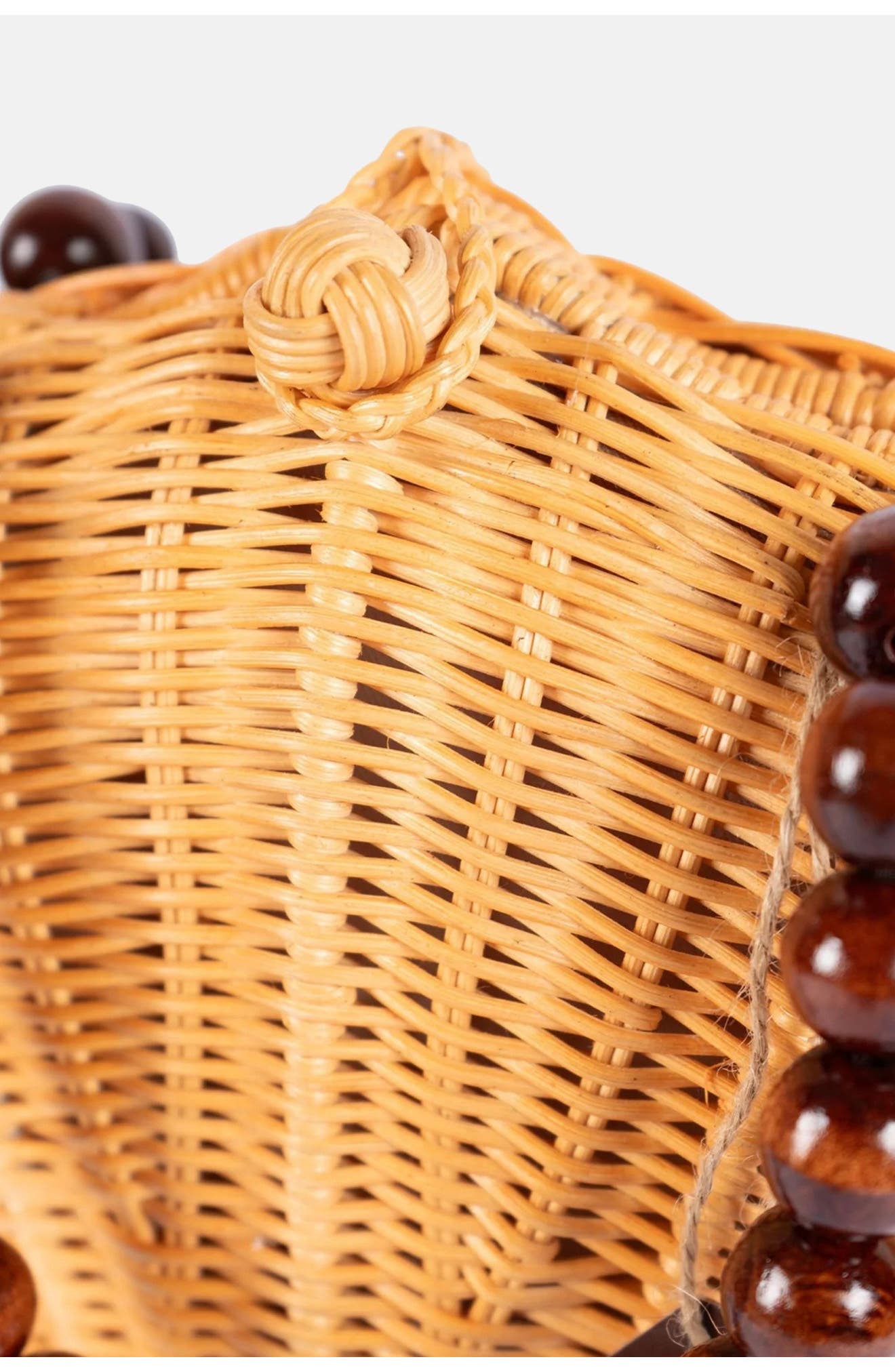 Shellie Shell Basket Bag, Alternate, color, BROWN NATURAL