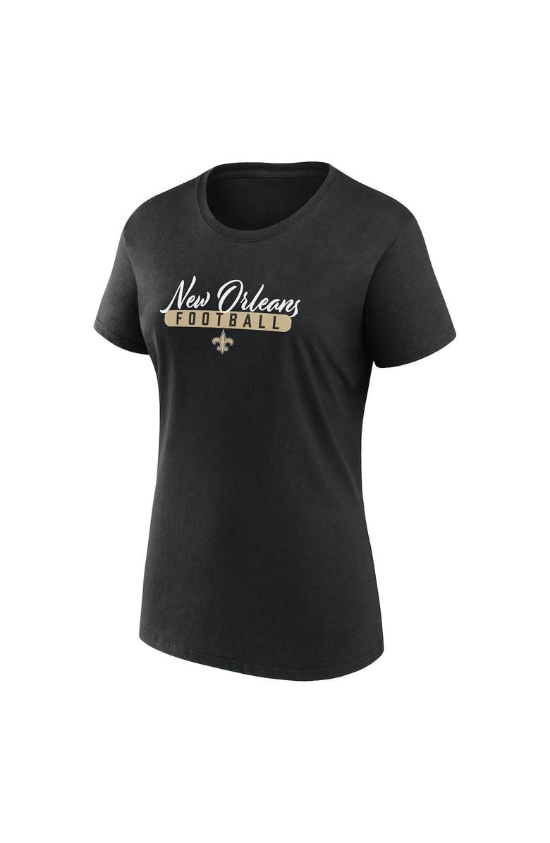 FANATICS Women's Fanatics Branded  Black/Gold New Orleans Saints Fan T-Shirt Combo Set, Alternate, color, 