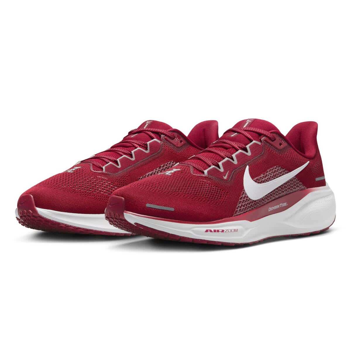 Nike Unisex Nike Crimson Alabama Crimson Tide Zoom Pegasus 41 Running Shoes, Alternate, color, 