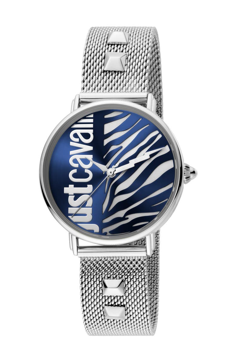 Just Cavalli Women's Animal Mesh Strap Watch & Bracelet Set, 32mm, Main, color, 