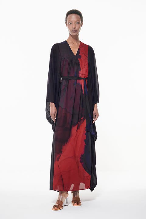 Belted Printed Kaftan
