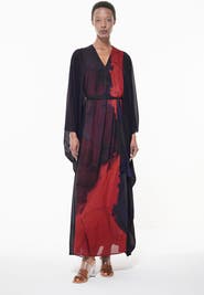 Leem Belted Printed Kaftan