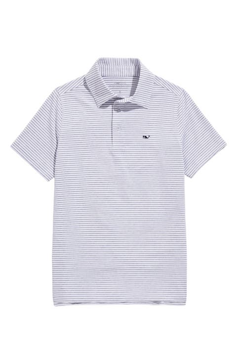 Kids' Bradley Stripe Stretch Polo