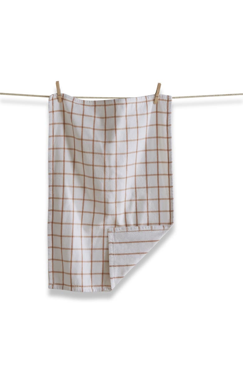 tag Classic Blush Pink Windowpane Cotton Dishtowel for Kitchen, Main, color, Pink