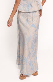 Petal & Pup Elena Mixed Print Cotton Maxi Skirt