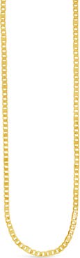 Sterling Forever 14K Yellow Gold Plated Mixed Mariner Chain Necklace