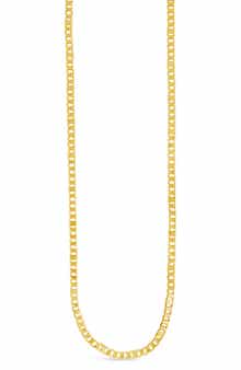 Sterling Forever 14K Yellow Gold Plated Mixed Mariner Chain Necklace