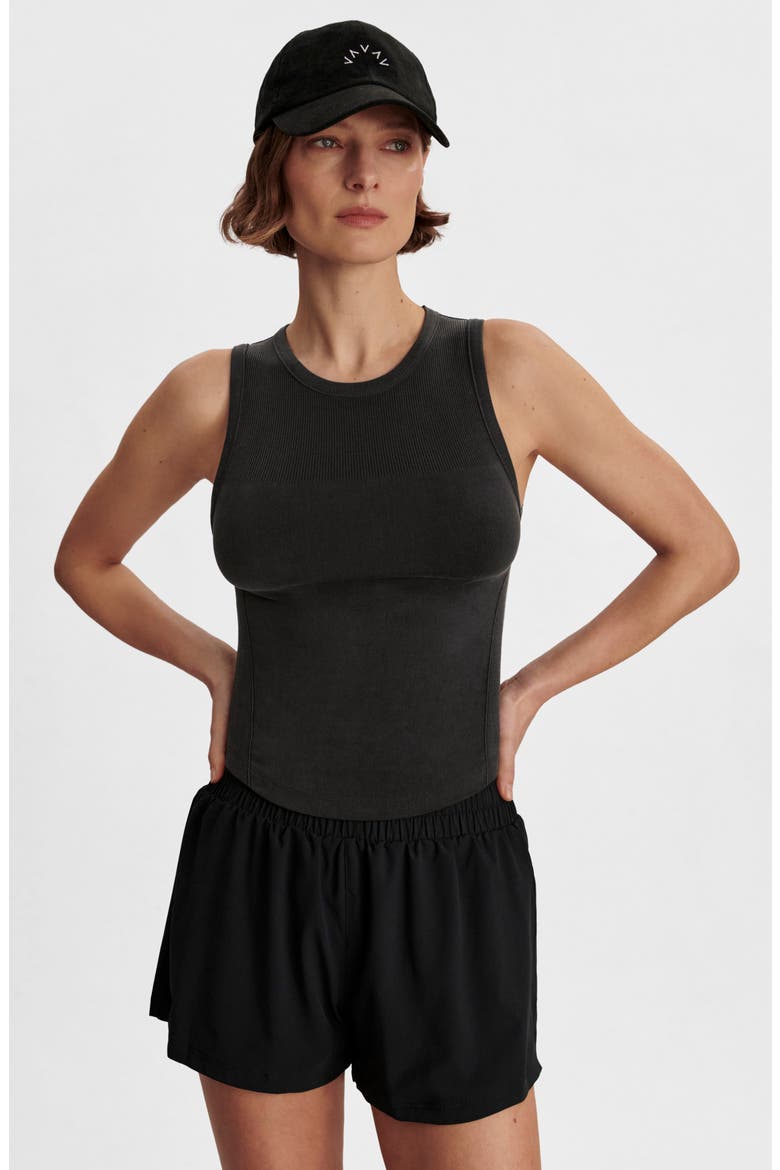 Toby Seamless Tank, Alternate, color, BLACK