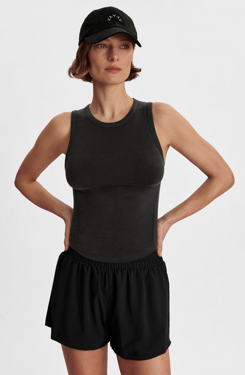 Varley Toby Seamless Tank, Alternate, color, Black