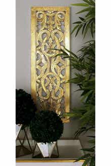 SONOMA SAGE HOME Gold Traditional Carved Scroll Wall Panel