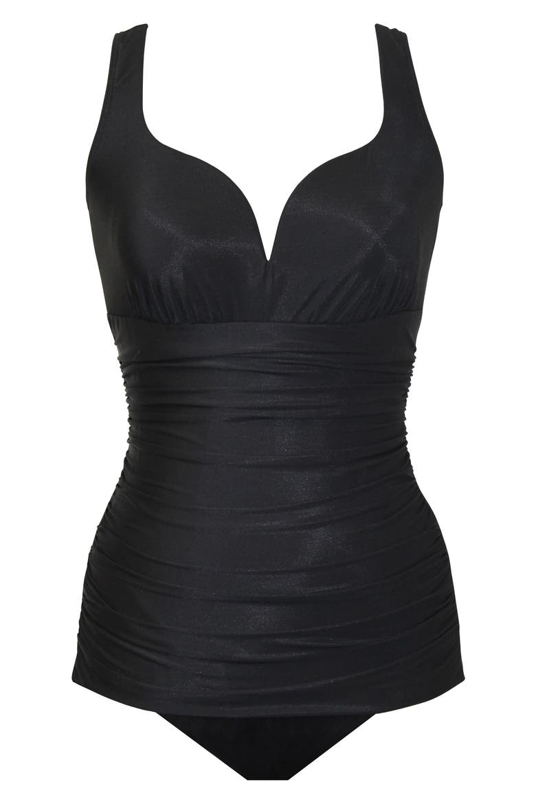Rock Solid Cherie One-Piece Swimsuit, Alternate, color, BLACK