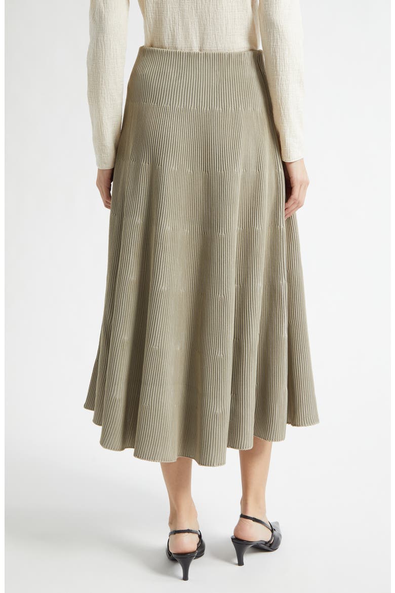 Reverse Knit Tiered Skirt, Alternate, color, TAN