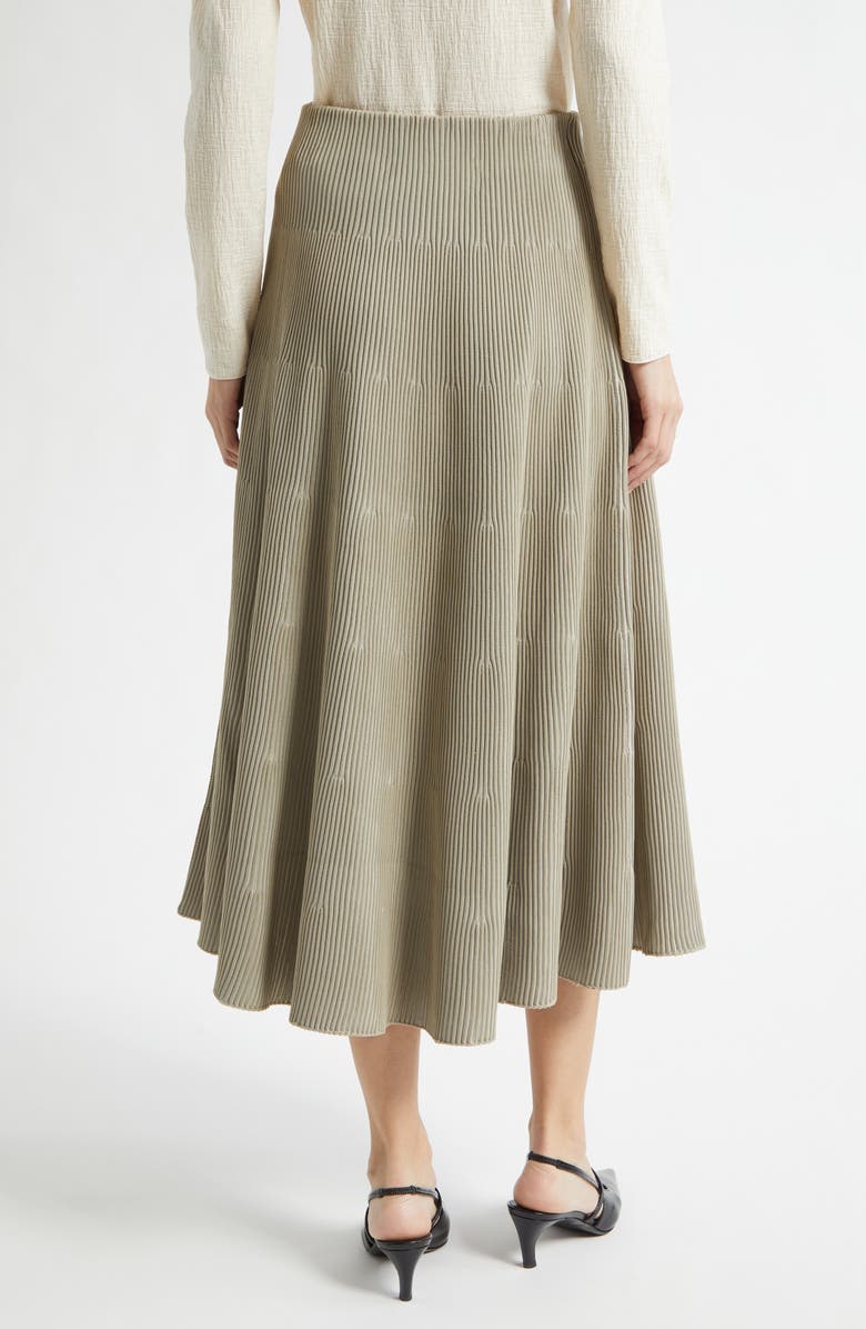 Giorgio Armani Reverse Knit Tiered Skirt, Alternate, color, Tan
