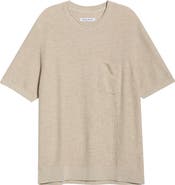Tommy Bahama Salthill Short Sleeve Cotton & Linen Piqué Sweater