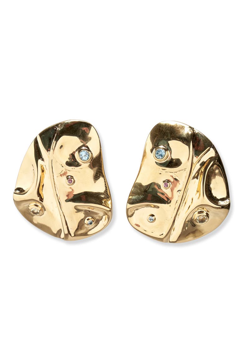 Mazu Drop Earrings, Main, color, GOLD