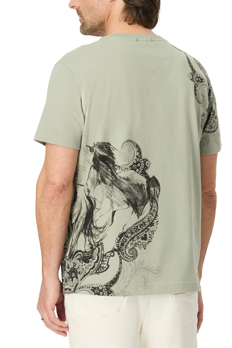 Ghost Gallop Graphic T-Shirt, Alternate, color, SAGE