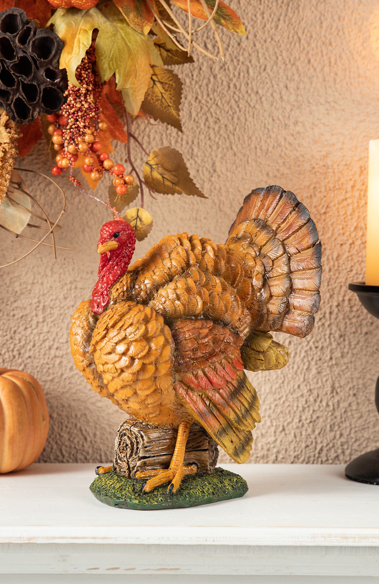 Glitzhome Thanksgiving Resin Turkey Table Decor | Nordstrom