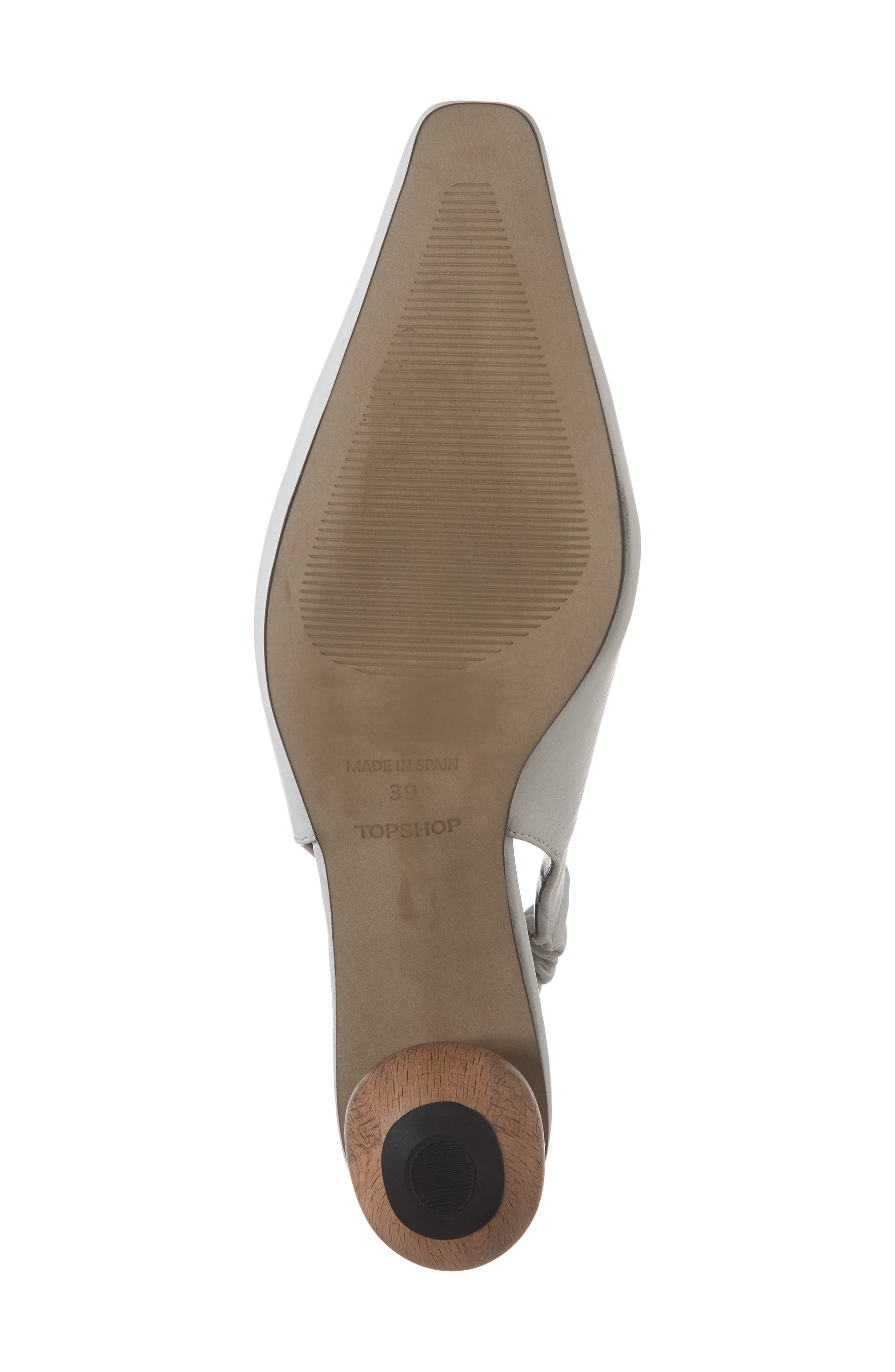 Jasper Ball Slingback Pump, Alternate, color, WHITE LEATHER